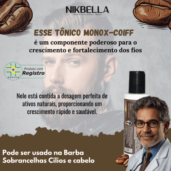 Monox-Coiff: Previne a calvície com tecnologia da cafeína ☕️ Crescimento e fortalecimento capilar para homens e mulheres!