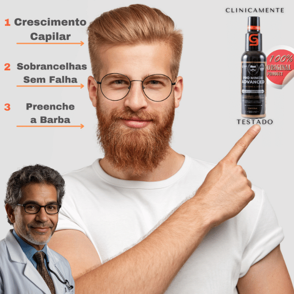 💥 Kit 3 Pro Minoxi Advanced 120ml – O Tratamento Mais Potente para Cabelos, Barba e Sobrancelhas! 💥