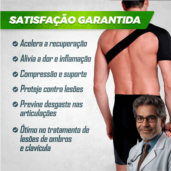Ombreira Ortopédica Suporte Ombro Neoprene Tensor
