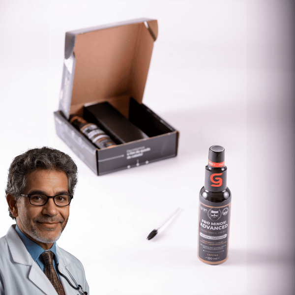 Kit 2 Pro Minoxi Advanced Serum de Crescimento + Escovinha Estimuladora Para Sobrancelha