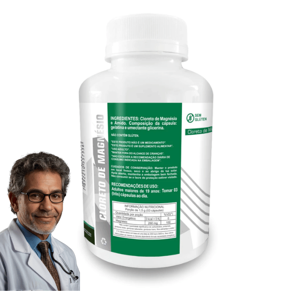Colágeno Tipo 2 UC II 40mg 120 Cápsulas com Cloreto de Magnésio 120 Cápsulas 500mg