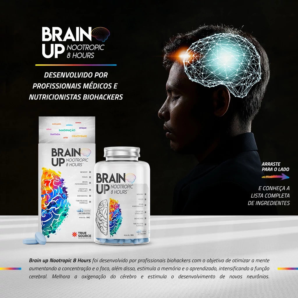 Nootrópico Brain Up 60 Tabletes - True Source