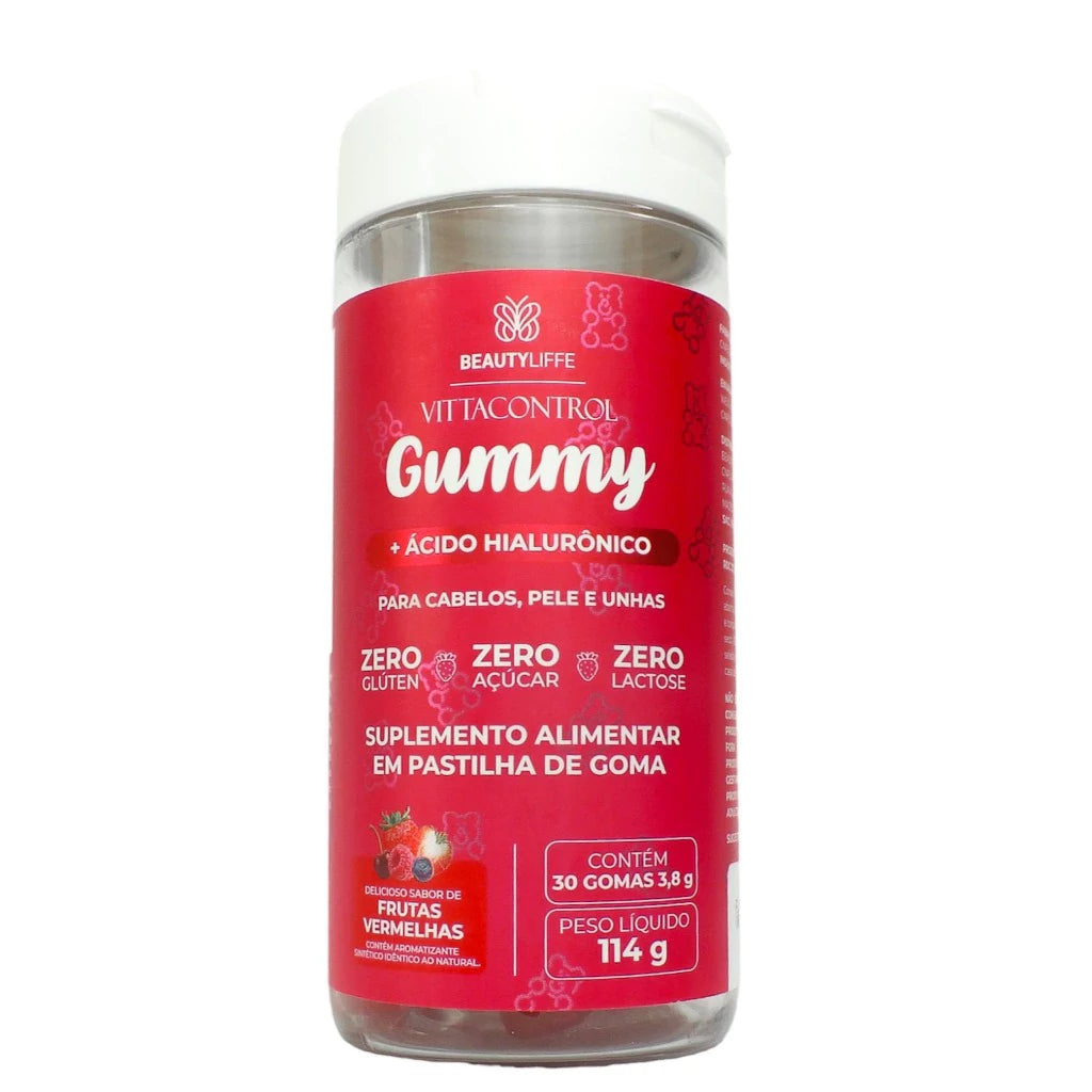 VittaControl Gummy ZERO Kit 3 meses de Vitaminas para Cabelos, Unhas e Pele - O melhor do Brasil