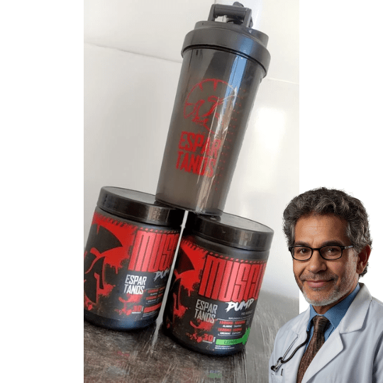 Kit 2x Pré Treino Muscle Pump 300g + Shaker - Espartanos Suplemento em Pó Premium Direto de fábrica.