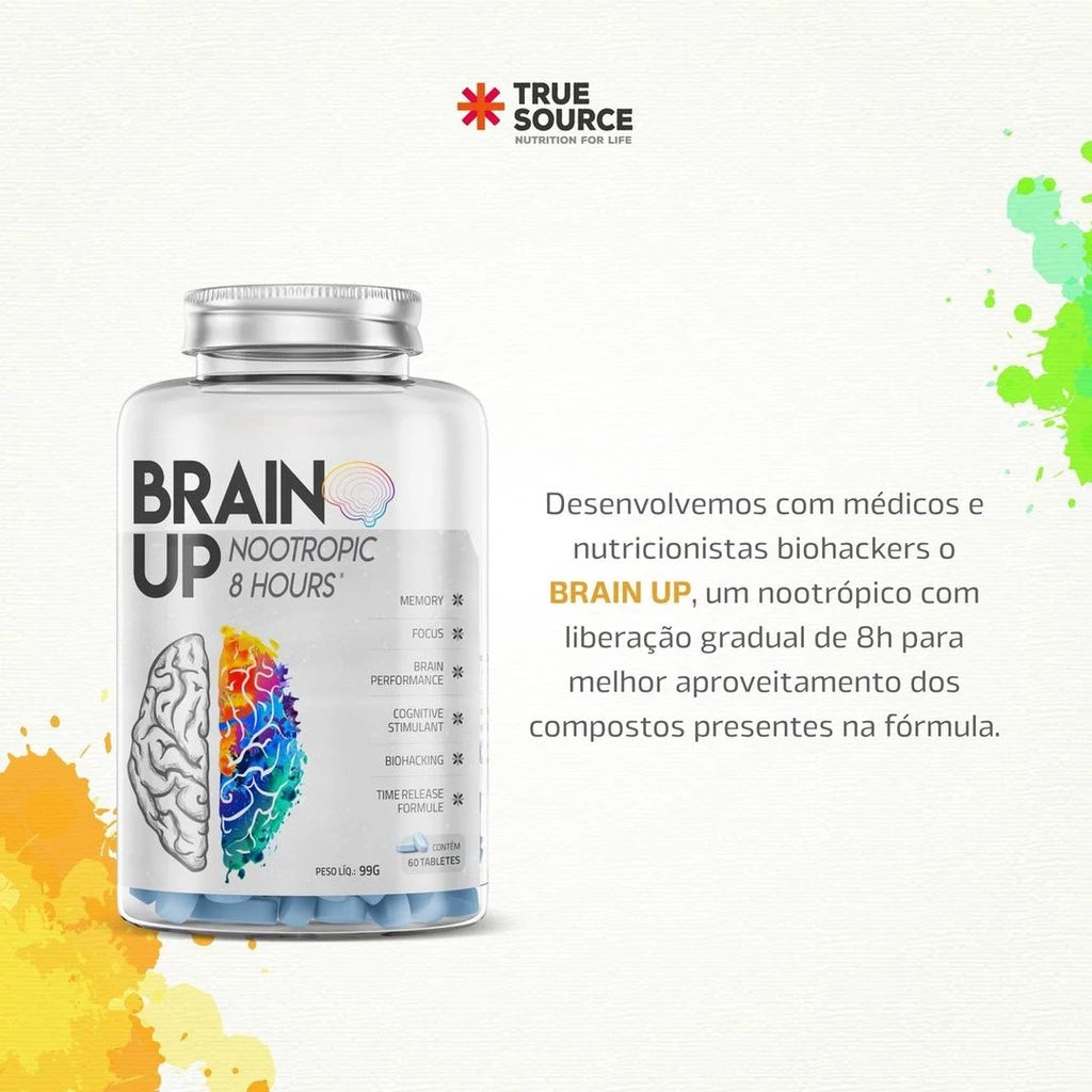 Nootrópico Brain Up 60 Tabletes - True Source