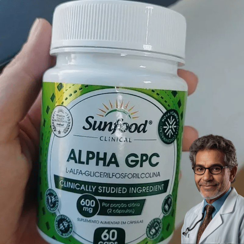 Alpha GPC 600mg - Potencialize Sua Mente e Seu Desempenho Cognitivo 🧠✨
